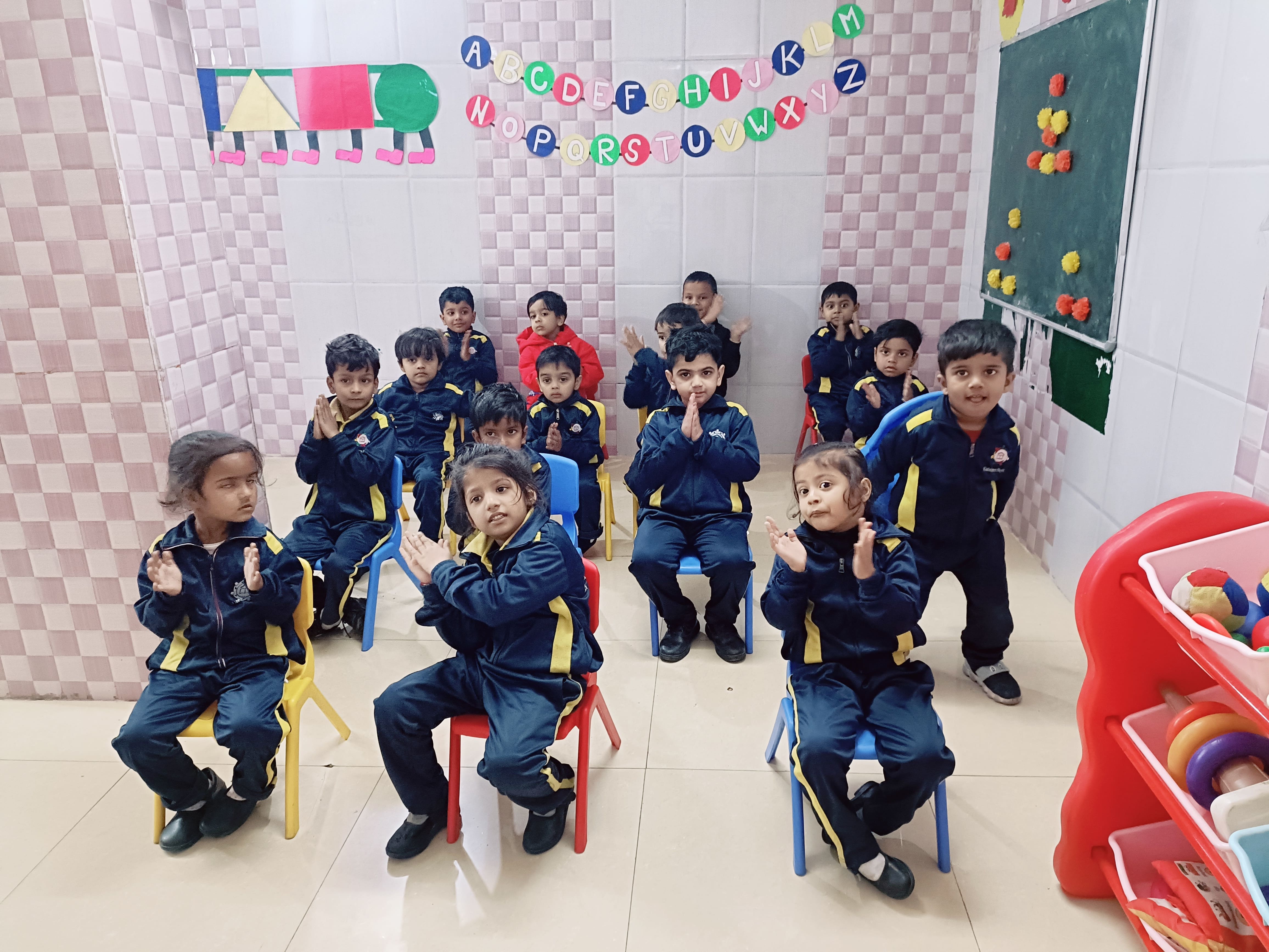 Kids enjoying story time