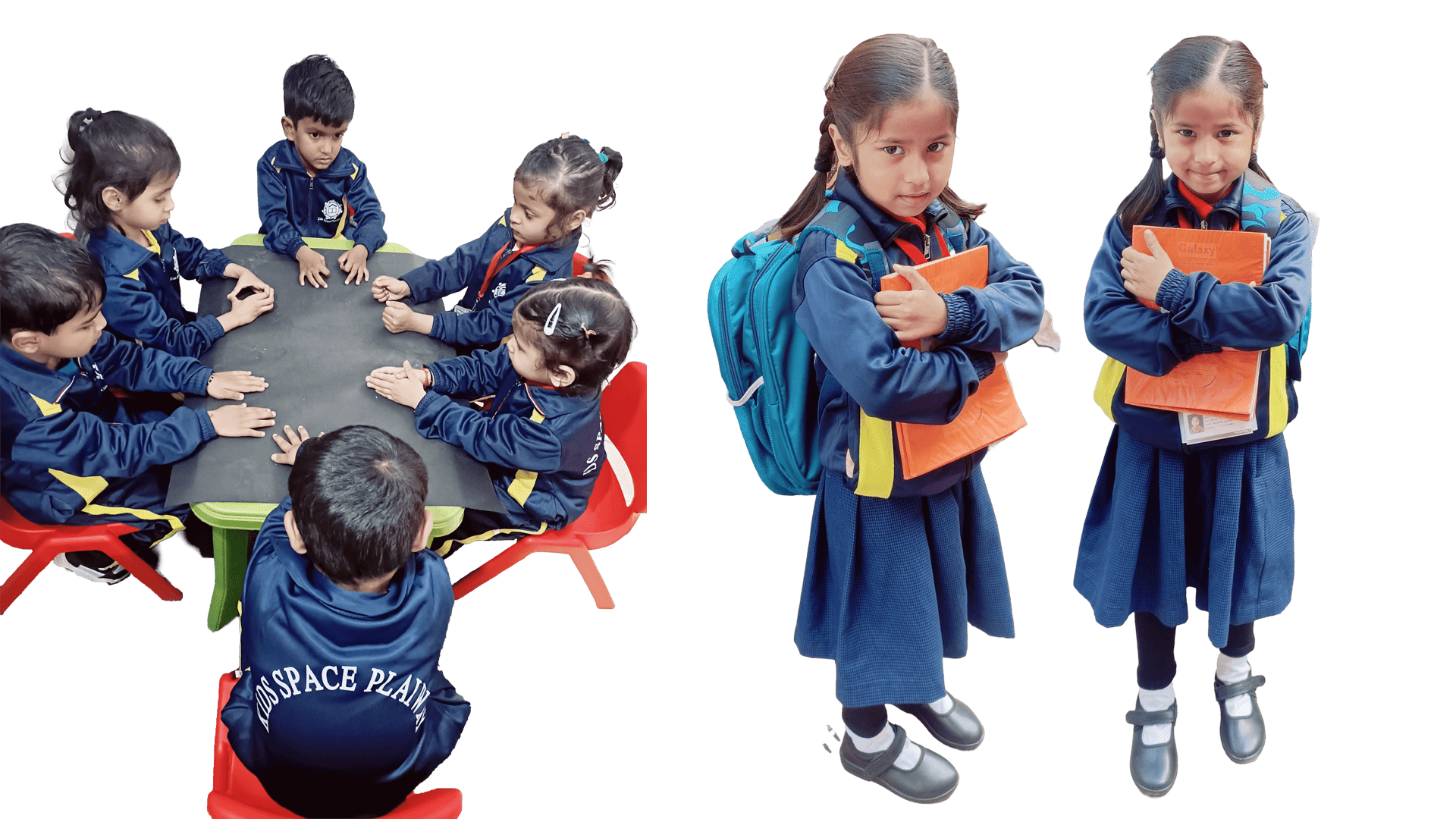 Children engaged in creative activities